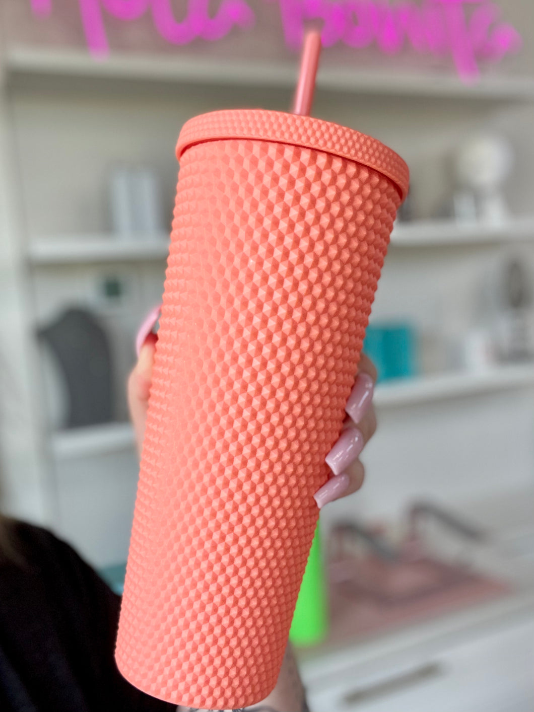 Summertime Coral Studded Cup